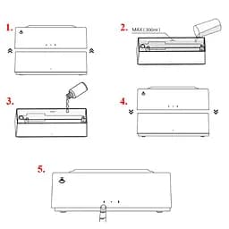 Зволожувач повітря аромадифузор Xiaomi Miwaing FIVE Home (YSXXJ001HJ) - мініатюра 6