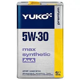 Олива моторна Yuko Max Synthetic A&A 5W-30 API SP 4 л (179756)