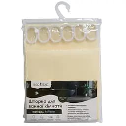 Шторка для ванної кімнати Eco Fabric Піка 180*180 см бежевий (EF-1801-BG)
