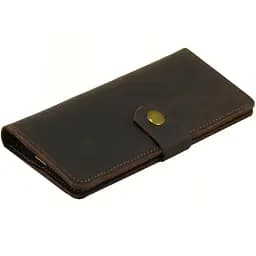 Кожаный кошелек Crazy Horse мужской коричневый