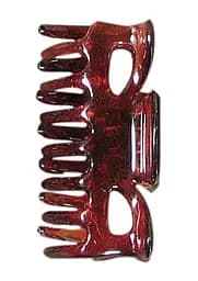 Затиск для волосся Titania пластмасовий, 6 см, коричневий, 2 шт. (8020-8 B)