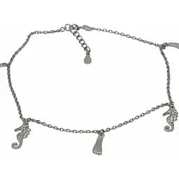 Серебряный браслет на ногу. 81011680425 24