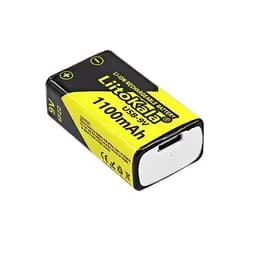 Акумулятор крона 6F22 LiitoKala 1100mAh заряджається uab-Type C (Li-9V) - мініатюра 5