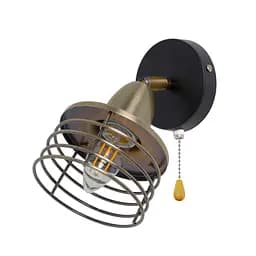 Світильник Brille HTL-212/1 E27 AB/CH спот настінний накладний індустріальний