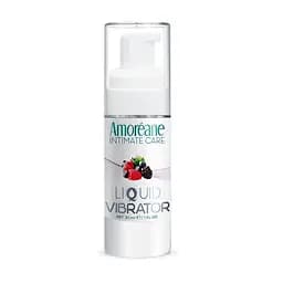 Лубрикант Amoreane Med Liquid Vibrator Berries 30 мл з ефектом вібрації для яскравих відчуттів