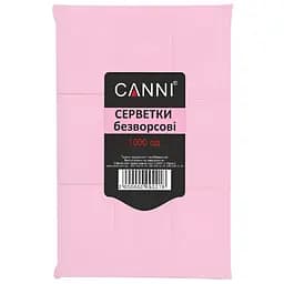 Серветки безворсові Canni рожеві 1000 шт.