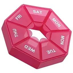 Таблетница Semi 7Days Mini Pill Box, Red