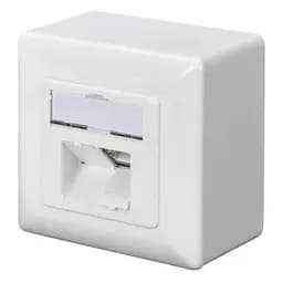 Комп'ютерна розетка Digitus 2xRJ45 FTP, для відкритої проводки (DN-9002-N)