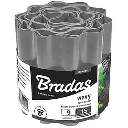 Бордюр хвилястий газонний Bradas 9 м х 25 см сірий OBFGY  0925