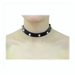 Чокер кожзам с шипами