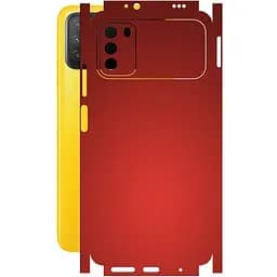 Защитная пленка StatusSKIN для Xiaomi Poco M3 Корпус Винил красная матовая