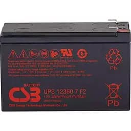 Акумулятор CSB AGM 12V [12V/7.2Ah/86.4Wh] [UPS123607] [112309] - мініатюра 2
