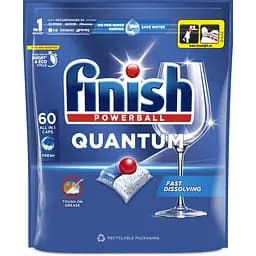 Таблетки для посудомийних машин Finish Powerball Quantum All in 1 60 шт.