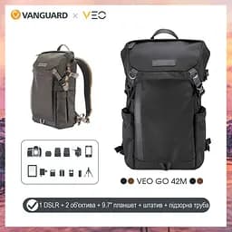 Рюкзак Vanguard VEO GO 42M Khaki-Green (VEO GO 42M KG), Хакі - мініатюра 11