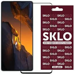Захисне скло SKLO 3D для Xiaomi Poco F5 / Note 12 Turbo Чорний