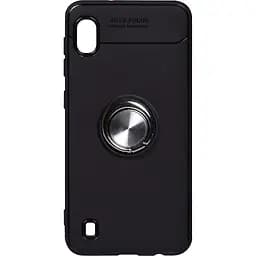 Чохол-накладка Toto Car Magnetic Ring TPU Case Samsung Galaxy A10 Black/Silver