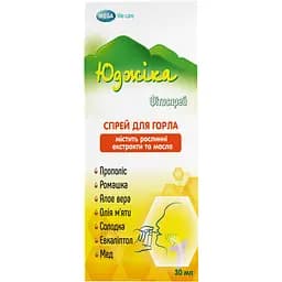 Спрей для горла Юджика Фитоспрей с растительными экстрактомами и маслами 30 мл