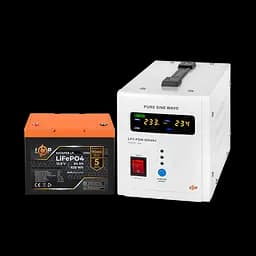 Комплект резервного питания LogicPower B500 + литиевая (LiFePO4) батарея 819 Wh