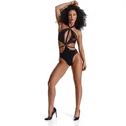 Боді Demoniq LadyX Perla XL чорний