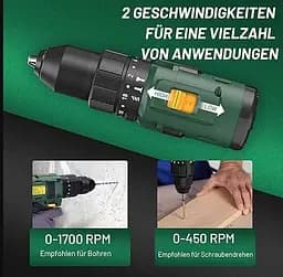 Шуруповерт Aleapow TP1820 безщітковий акумуляторний ударний швидкозатискний патрон кейс 18 В - мініатюра 4