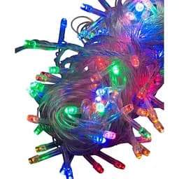 Светодиодная гирлянда No Brand 160 LED классическая 5 мм 8.5 м с прозрачной проволокой и разноцветным светом (1120-01)