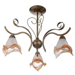 Люстра стельова Brille флористика для кухні E14 60W G (LK-147C/3)