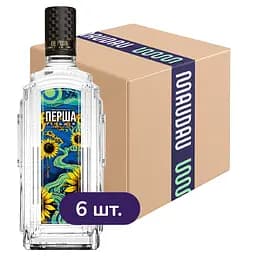 Упаковка горілки Перша Гільдія Поважна Art Edition 40% 4.2 л (0.7 л х 6 шт.)