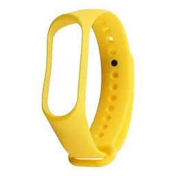 Силіконовий ремінець для фітнес браслетів Xiaomi Mi Band 3/4, Silicone, yellow, зі зручною застібкою, на фітнес трекер та смарт годинник, ArmorStandart (ARM51833)
