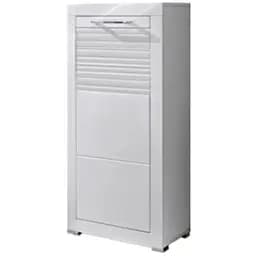 Комод с дверцей ВМК (БРВ) Флеймс REG1D/11/5 Белый/Белый глянец (BRW-1521)