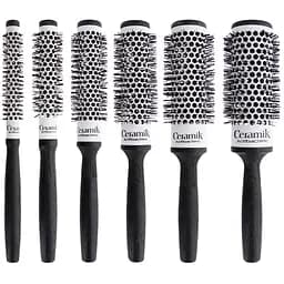  Набір щіток керамічних круглих антибактеріальних ТЕК 6 шт. (13, 18, 24, 30, 36, 42 мм) 