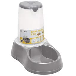 Миска пластиковая для собак Stefanplast Break reserve Food, 3,5 л, серый (4376)