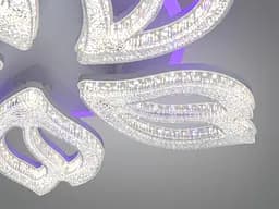 Сучасна LED-люстра Diasha 25100/5WH LED 3color біла 80 Вт з пультом і димером - мініатюра 5