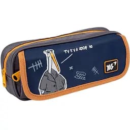 Пенал мягкий Yes PH-1-2 Гусь, 9х20х5 см, синий (533371)