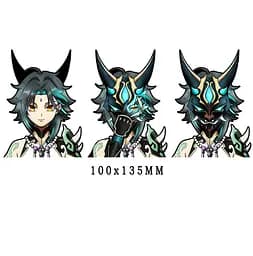 Голографічна наклейка Геншин Сяо Genshin Impact Xiao