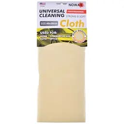 Професійна серветка Nowax для авто Штучна замша 40х30 см жовта (NX65432)