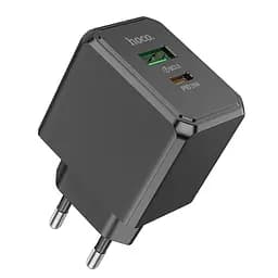 Сетевое зарядное устройство Hoco CS14A Ocean PD20W+QC3.0 charger(EU) Черный