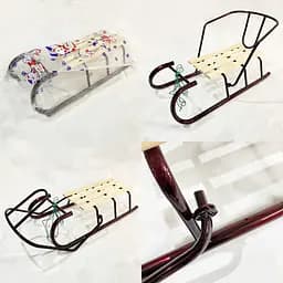 Санки дитячі з відкидною спинкою, бордо, АРТ. 4 БОРДО