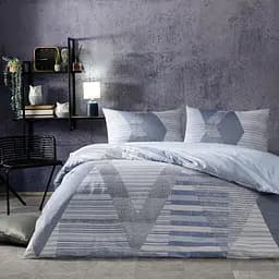 Постільна білизна Lucas Blue Ранфорс / простирадло на резинці Tac pbe0051209