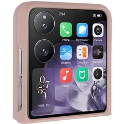 Чехол Foldables Silicone Cover Lakshmi (AAA) для Xiaomi Mix Flip Розовый / Pink Sand