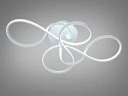 Світлодіодна люстра Diasha чорна 60 Вт чотири кільця