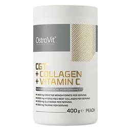 Креатин CGT + Collagen + Vitamin C 400 грамм Персик OstroVit fit0024673