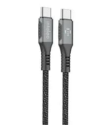 Кабель Intaleo Type-C to Type-C 2м 100 W (CBGPD100WTT2) серый