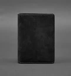 Кожаная обложка-органайзер для документов 6.1 черный Crazy Horse