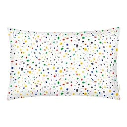 Дитяча постільна білизна в ліжечко DOTS, зелений (ColorBlotsV6-6662_CellGreyWhite110x160_140) - мініатюра 3