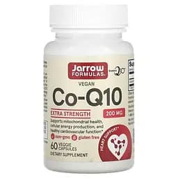 Убіхінон Jarrow Formulas Co-Q10 200 mg, 60 вегакапсул для підтримки серцево-судинної системи