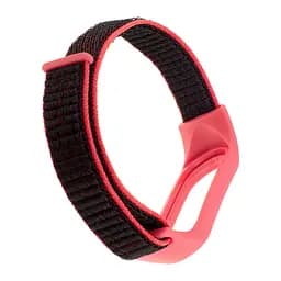 Ремінець Nylon Mi Band 3/4/5/6/7 Чорний Рожевий - мініатюра 2
