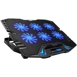 Охлаждающая подставка для ноутбука до 17 дюймов Ice Coorel K-8 Led Blue 6xfans