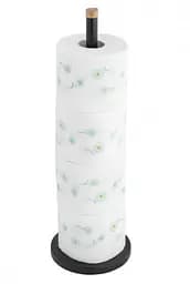 Стійка тримач для туалетного паперу Yoka SP1 Black Bamboo P.SP1-BLK-B, Чорний матовий - мініатюра 3