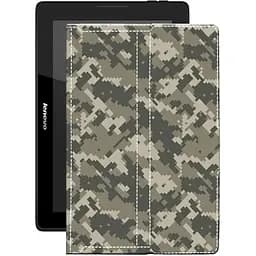 Чехол StatusCASE из экокожи для планшета Lenovo A7600 10.1 Хаки-зеленый
