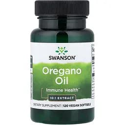 Олія орегано Swanson Oregano Oil 10:1 Extract 150 мг 120 м'яких капсул
